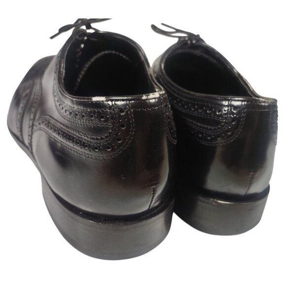 Florsheim Men\'s Lexington Wingtip Oxford Tie Lace Dress Shoes Black Leather 12 D main image 8